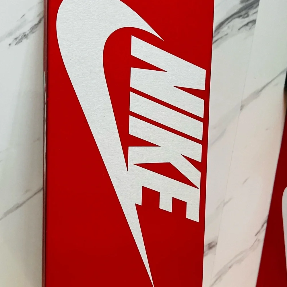 Nike Black and White Kawa Slides in Youth 1 Y